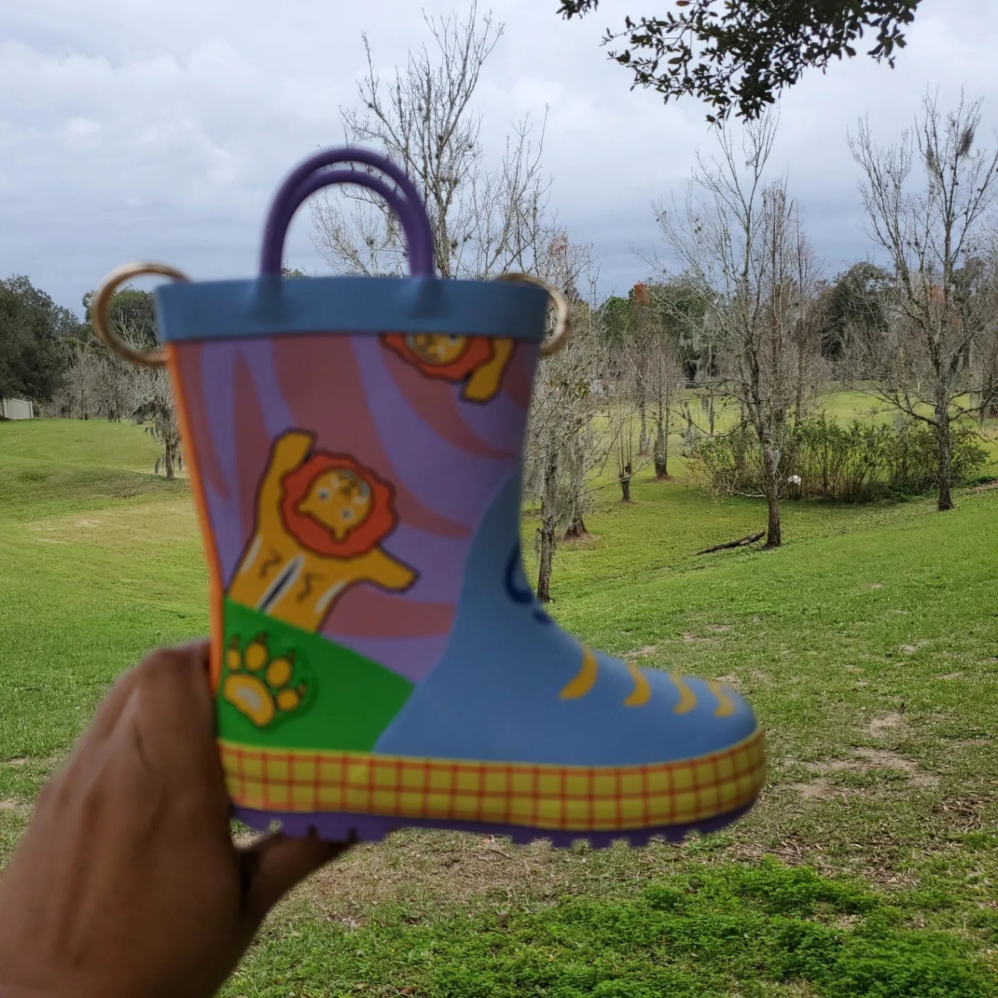 Mini rain boot purse